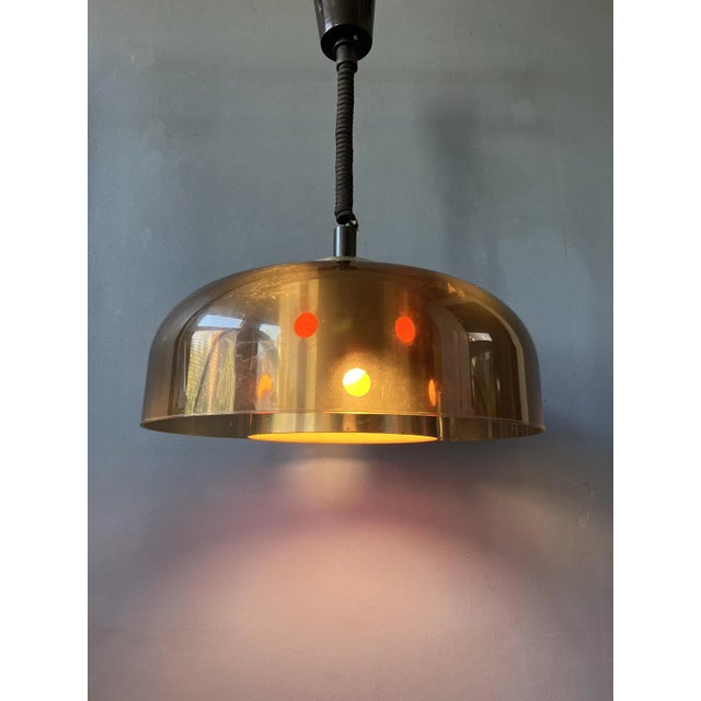 Mid-Century Space Age Pendant Lamp from Herda, 1970s For Sale - Image 4 of 11