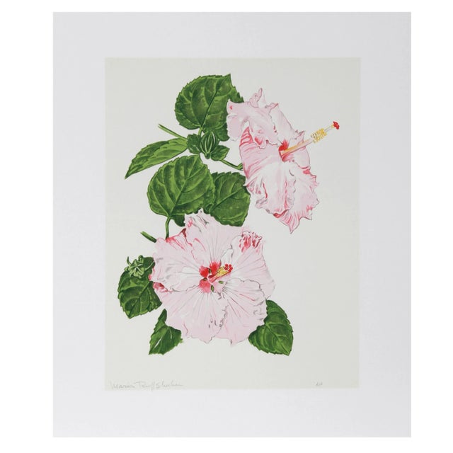 Marion Sheehan - Hibiscus Lithograph For Sale
