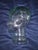 Contemporary Mid-Century Vintage Green-Tinted Molded Glass Mannequin Head Display For Sale - Image 3 of 8