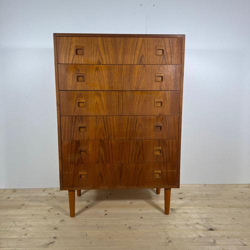 Vintage Danish Teak Chest of Drawers, 1960s For Sale - Image 4 of 4