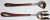 Mid-Century Modern Mid-Century Mexican Sterling Silver and Wood Salad Servers For Sale - Image 3 of 6