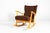 A rare and important Sculptural rocking chair designed by Elias Svedberg for Nordiska Kompaniet, Sweden 1950s. Frame in...