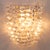 Large Clear Murano Glass Wall Lamps with Spikes and Gold Finish Frames, 1990s, Set of 2 For Sale - Image 12 of 13
