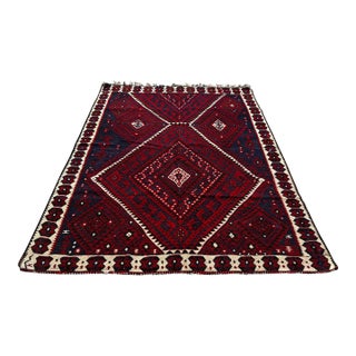 1960s Hand Woven Turkish Kilim Rug - 71" X 92" For Sale