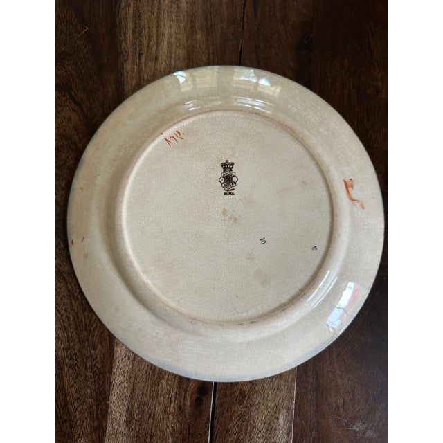 Antique Victorian Doulton's Burslem "Alma" Pattern Dinner Plate. Circa 1884. Porcelain made in England. Based on the...