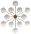 Orion Round Chandelier by Schwung For Sale