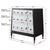 A fabulous three drawer chest. Appearing to have 15 small drawers in hand brushed oak with a white finish featuring...
