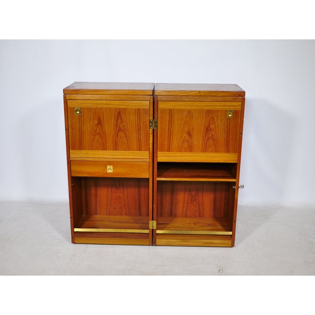 Mid-Century Folding Teak Bar Cabinet by Reno Wahl Iversen for Skovby, 1960s For Sale - Image 9 of 18