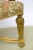 A rare opulent pair of Louis XIV style grand scale high back Gold Leaf bergères, throne chairs, with intricate hand carved...