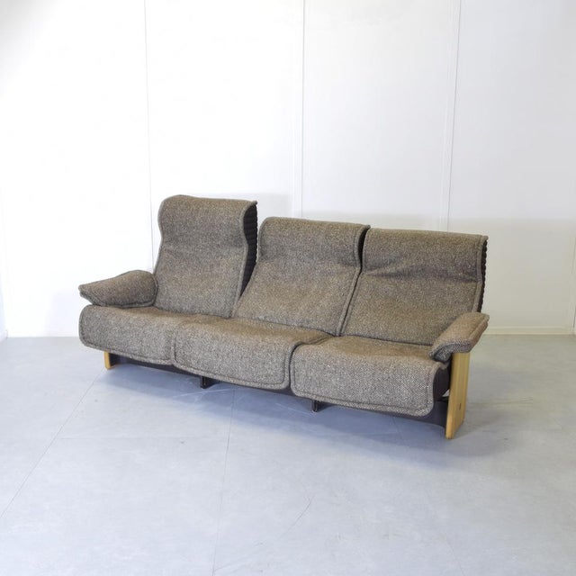 1970s Follow Me Three-Seater Sofa with Structure in Maple by Otto Zapf for Koll International, 1970s For Sale - Image 5 of 10