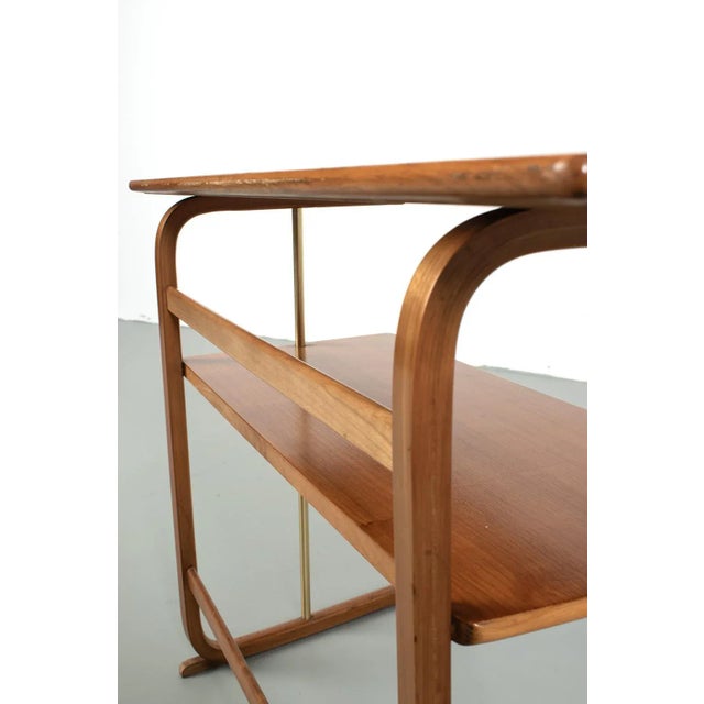 Vintage Console Table in Brass For Sale - Image 6 of 9