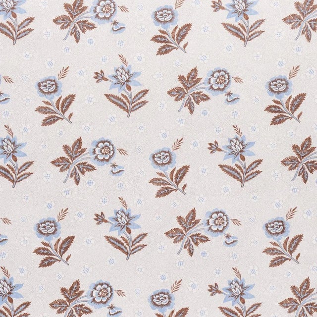 Not Yet Made - Made To Order Sample - Schumacher Colline Fabric in Delft & Sepia For Sale - Image 5 of 5