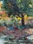 Impressionist Vintage 1960's Oil Painting French Garden - Unknown Artist For Sale - Image 3 of 8