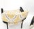 Pair of Mid-Century Modern Black Lacquer Abstract Fabric Lounge Chairs AS IS For Sale - Image 12 of 14