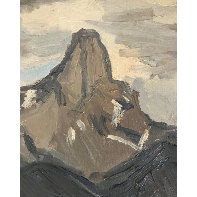 Charles De Ziegler, Mountains, Oil on Canvas For Sale - Image 4 of 8