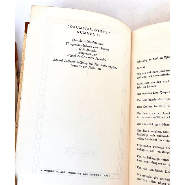 Antique French/Swedish Leather Bound Books - Set of 3 For Sale - Image 10 of 15