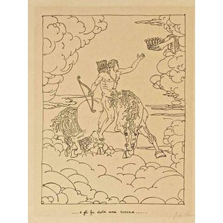Giorgio De Chirico, Nude E Gli Fu Data Una Corona, 1940s, Lithograph For Sale