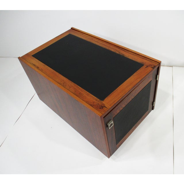 Johannes Sorth Rosewood Side Table Cube for Bornholm Denmark For Sale - Image 9 of 12