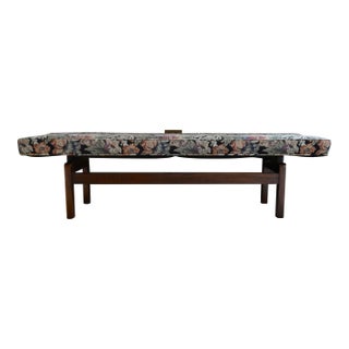 Mid 20th Century Mid Century Jens Risom Style Floating Bench For Sale
