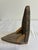 Authentic vintage wooden corner shelf bracket crafted from aged, weathered wood. Triangular primitive design ideal for...