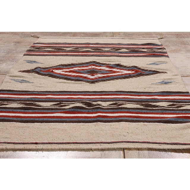 Vintage Oaxacan Zapotec Rug, 04'00 X 06'06 For Sale - Image 9 of 10