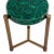 Port 68 Malachite Brass Accent Table For Sale - Image 4 of 5