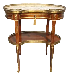 French Kidney Side Table