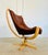Vintage Danish Svend Skipper Swivel Lounge Chair in Cognac Leather, 1970s For Sale - Image 4 of 18