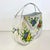 Vintage 1980s Italian Tole Hand Painted Metal Wall Basket With Colorful Pansies For Sale - Image 4 of 9