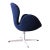 1960s Navy Blue Swan Chair Arne Jacobsen for Fritz Hansen Danish Modern Swivel & Rock For Sale