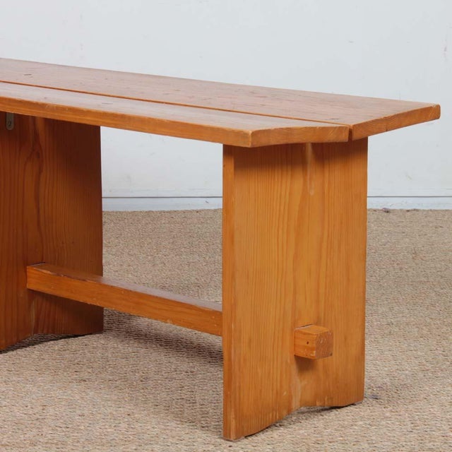 20th Century Pine Bench For Sale - Image 4 of 9