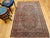 Navy Blue Vintage Kashan Rug, Hand-Knotted Wool, Floral Pattern, Navy & Blue, 5x7 For Sale - Image 8 of 17
