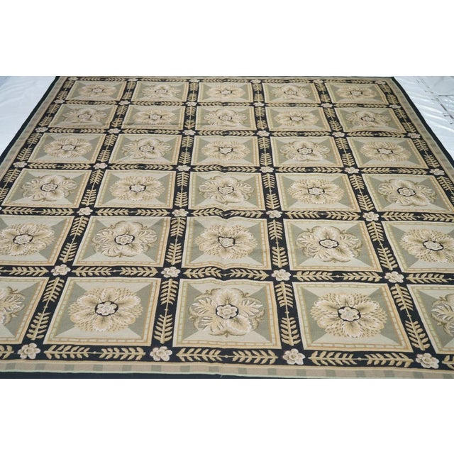 Gray French Aubusson Design Rug 8'0" X 9'11'' For Sale - Image 8 of 10