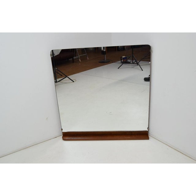 Wood Art Deco Wall Mirror, 1930s For Sale - Image 7 of 15