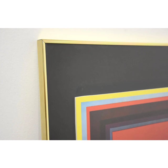 Late 20th Century Abstract Geometric Print For Sale - Image 5 of 9