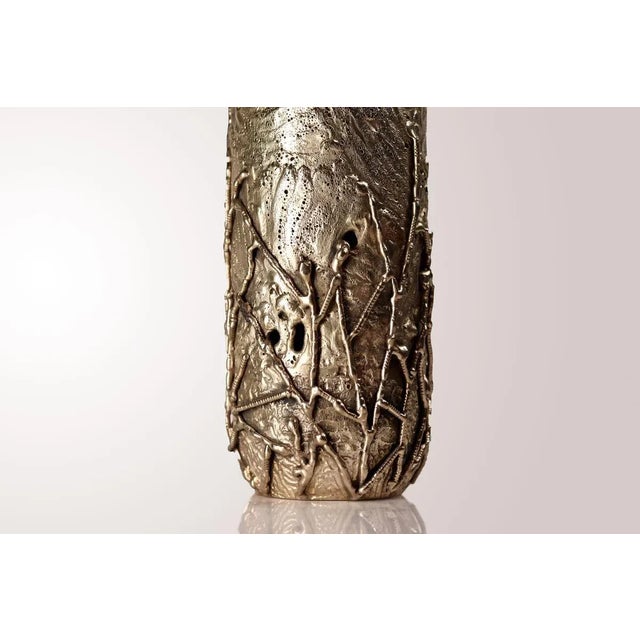 Autumn Hand Sculpted Vase by Samuel Costantini For Sale - Image 4 of 5