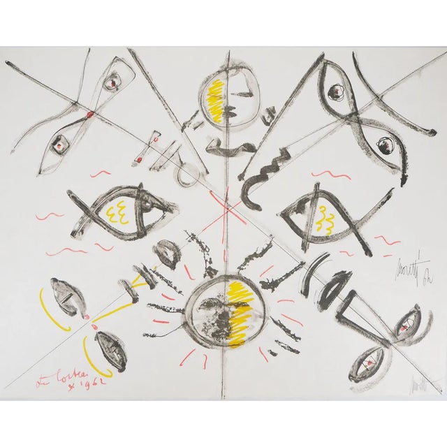 Raymond Moretti and Jean Cocteau, Evolution, Original Lithograph For Sale - Image 6 of 6