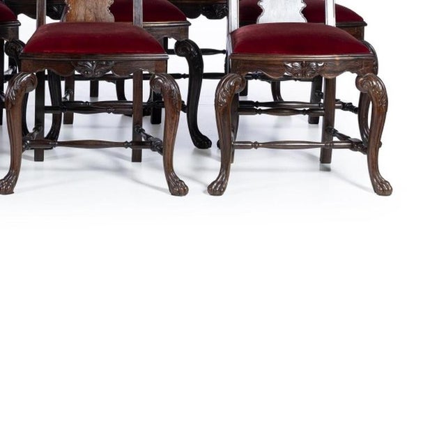 Vintage Indian Chairs, 19th Century, Set of 12 For Sale - Image 5 of 6