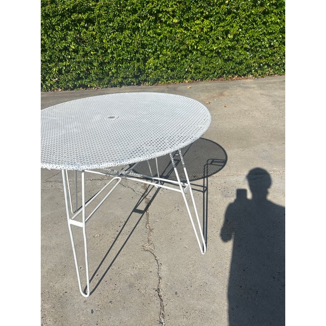 Mid-Century Modern Garden Table attributed to Mathieu Mategot, 1950s For Sale - Image 3 of 12