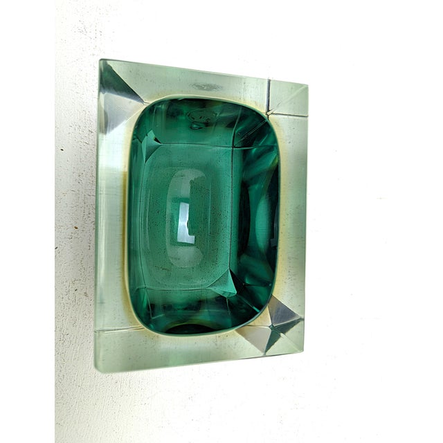 Sommerso Murano Ashtray by Flavio Poli and Alessandro Mandruzzato for Seguso Vetri d'Arte, Italy, 1960s For Sale - Image 6 of 18