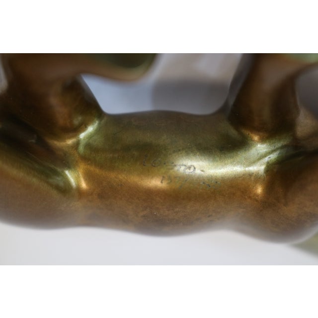 Metal Late 20th Century Loet Vanderveen Bronze Lion Sculpture Signed #137/1750 For Sale - Image 7 of 7
