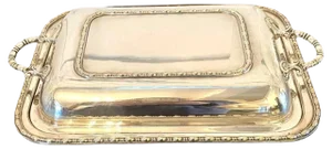 Antique Silver Plated Entrée Dish