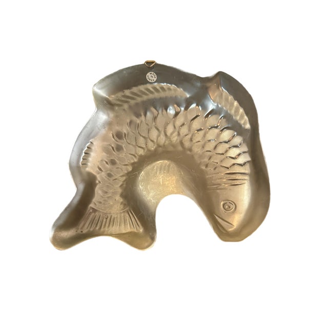 French Country Vintage Copper Fish Mold For Sale - Image 3 of 7