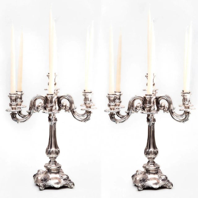 Silver Candlesticks from Vercelli, Set of 2 For Sale - Image 6 of 7