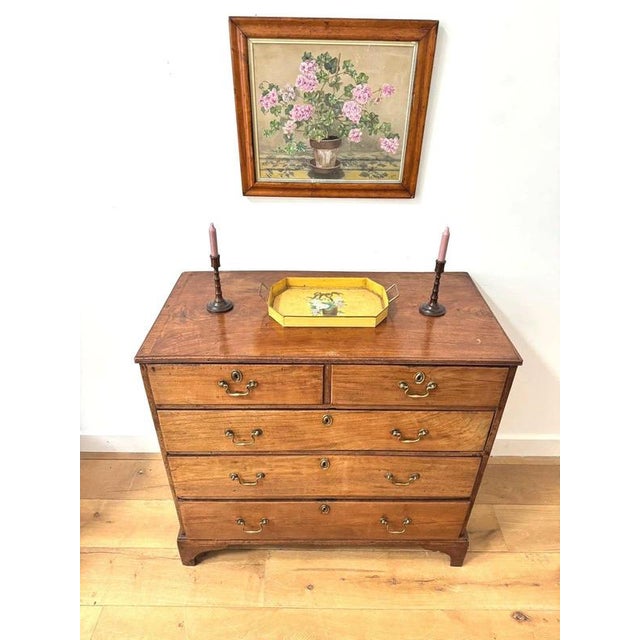Brown Georgian Fruitwood Chest of Drawers For Sale - Image 8 of 11
