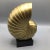 2000 - 2009 Decorative Gold Faux Shell on Black Base For Sale - Image 5 of 13