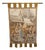 Vintage French Medieval Street Market Scene Tapestry For Sale