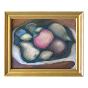 Vintage Modernist Stilll Life Painting of Fruit c.1970