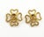 Chanel 1990s Chanel Vintage Gold Plated CC Rope Cross Large Clip on Earrings, A Pair For Sale - Image 4 of 6