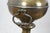 Wood Mid 20th Century Empire Brass Mantel Trophy Urn Table Lamp Black Shade 31" For Sale - Image 7 of 14